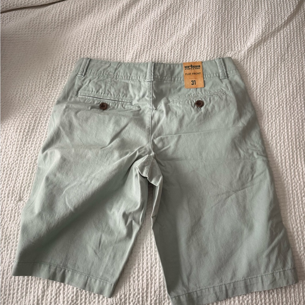 Dockers Men's Mint Green Flat Front Shorts